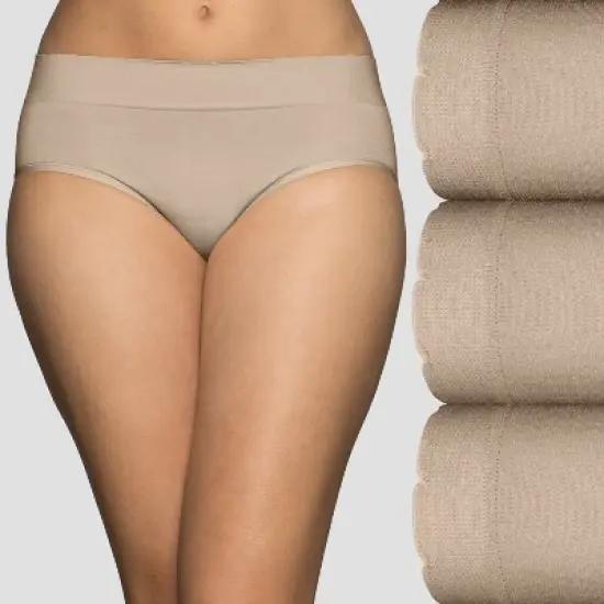 Vanity Fair Womens No Pinch No Show Seamless Hipster 3-Pack 18418 image {4}