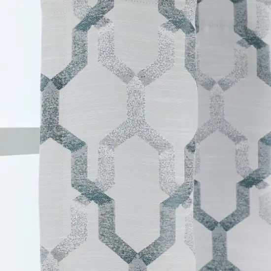 Kate Aurora Living Shabby Trellis Clover Rod Pocket Window Curtain Valances image {2}