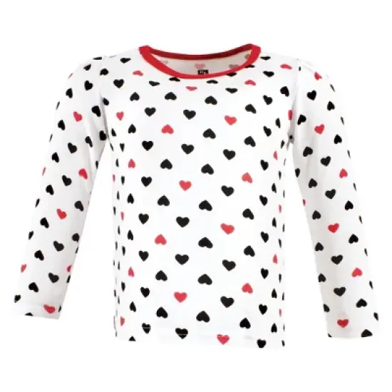 Hudson Baby Infant Girl Long Sleeve T-Shirts, Girl Mommy Red Black image {3}