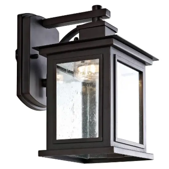 Gorgen Outdoor Wall Lantern - PLT4002 - Oil Rub Bronze - Safavieh image {1}