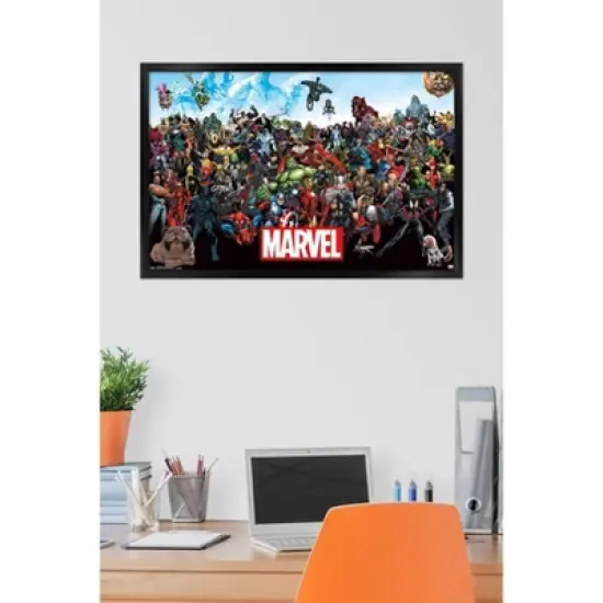 Marvel - The Lineup Framed Poster Trends International image {3}