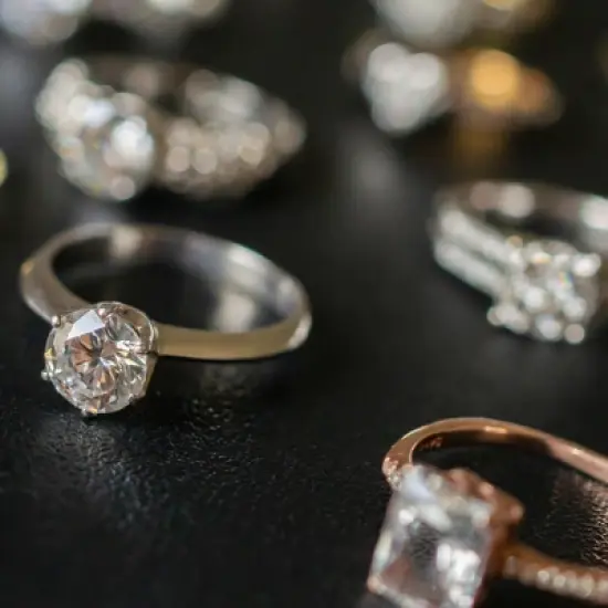 Unique Bargains PU Leather Stackable Jewelry Tray Flat Strip Style, Jewelry Drawer Organizer Trays Showcase for Bracelets Earrings White image {5}