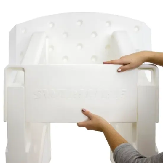 Swimline Cool Jam Pro In-Ground Poolside Basketball Game with Hoop, Regulation Size Ball, and Adjustable Backboard Height for Kids and Adults image {5}