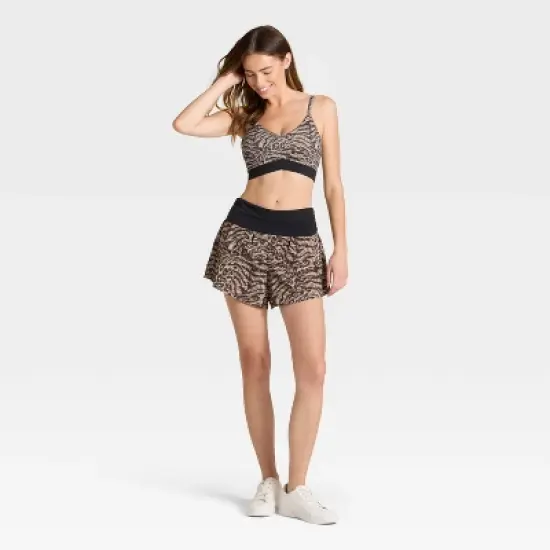 Women's Mid-Rise Foldover Waistband Woven Shorts 2" - JoyLab&trade; image {2}