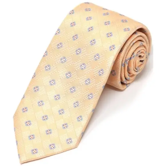 Men's Geometric Design Micro Fiber Poly Woven Regular Neck Tie image {3}