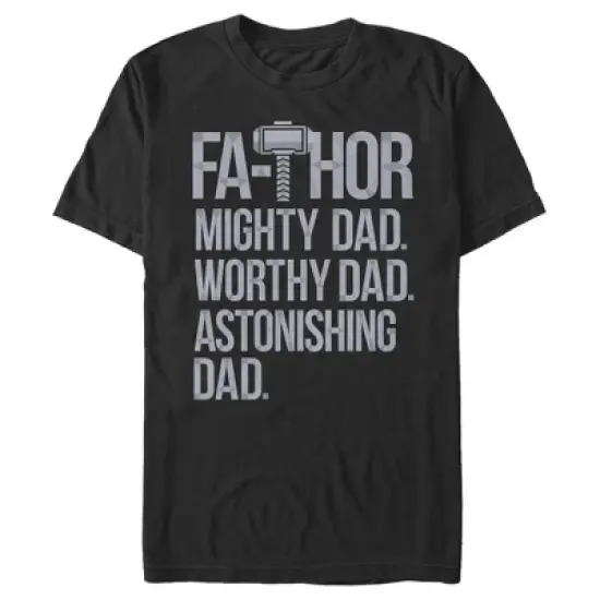 Men's Marvel Thor Mighty Dad Fa-Thor T-Shirt image {3}