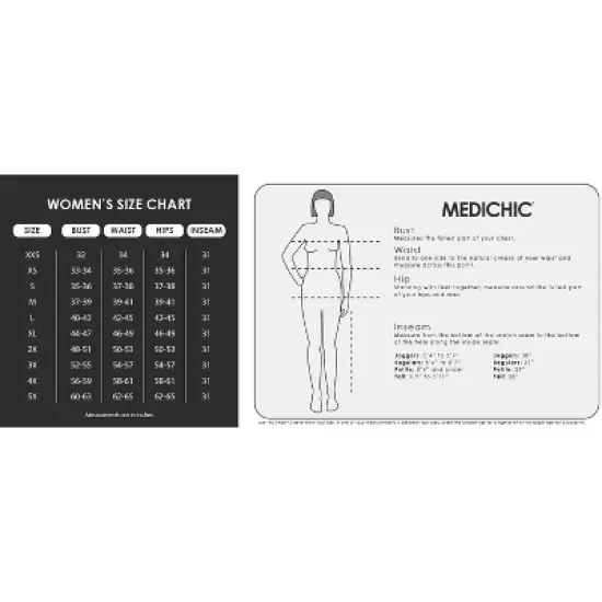 MediChic Scrubs for Women's V-Neck Scrub Set with Six Pocket Ribbed Cargo Jogger Pants with 4-Way Stretch image {6}