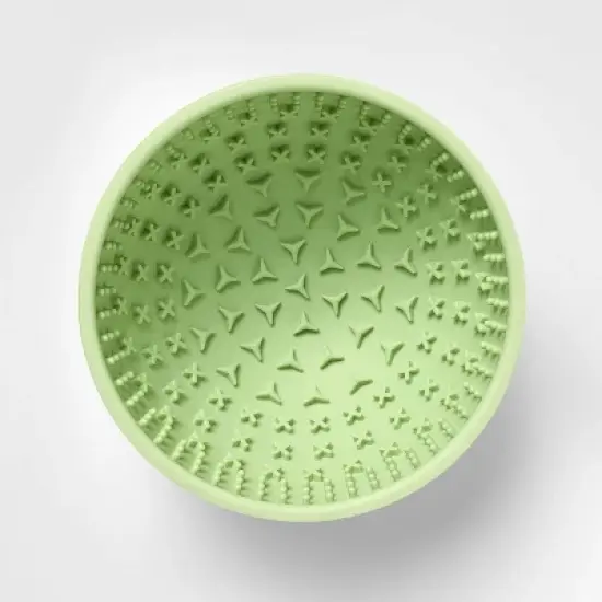 Lick Mat Slow Feed Soother Wobble Dog Bowl - 4 Cups - Green - Boots & Barkley&trade; image {1}