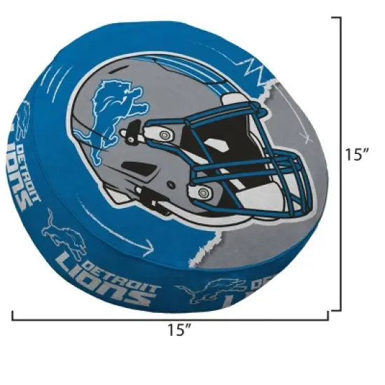 NFL Detroit Lions Split Helmet Circle Plushlete Pillow image {2}