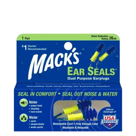 Macks Ear Seals Earplugs, 1 Pair image {7}