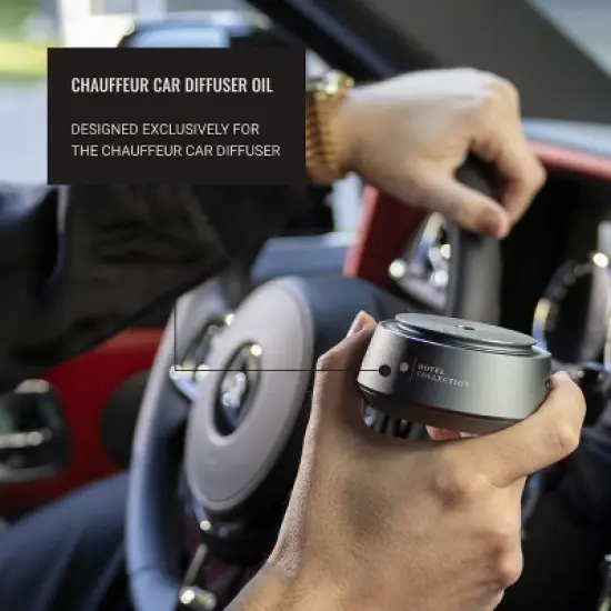 Hotel Collection Chauffeur Smart Car Diffuser Oil - Dream On - Premium Car Air Freshener Cartridge - White Tea, Sweet Vanilla & Earthy Cedar image {5}