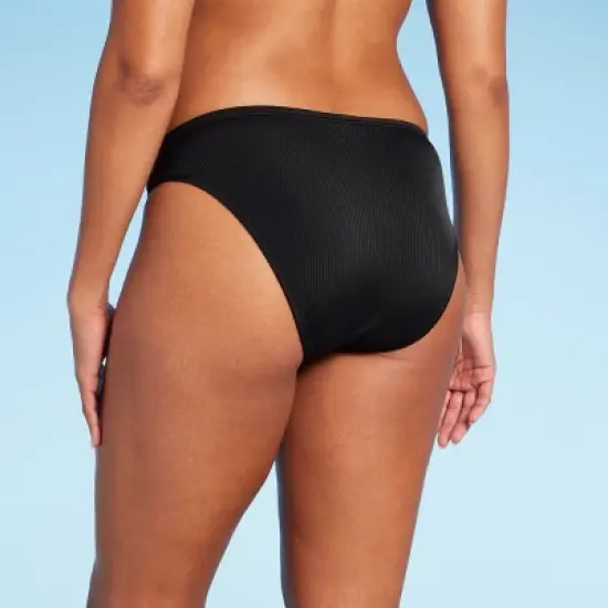 Women's Ribbed Hipster Cheeky Bikini Bottom - Shade & Shore&trade; image {4}