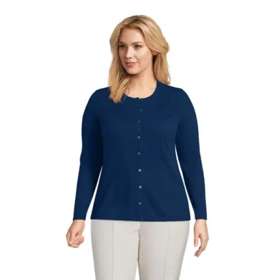Lands' End Women's Cashmere Cardigan Sweater image {8}