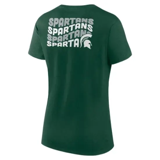NCAA Michigan State Spartans Women's Bi-Blend Crew T-Shirt image {1}