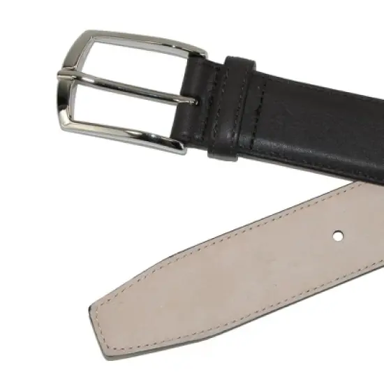 CrookhornDavis Men's Borgo Boxcalf Dress Belt with Solid Brass Buckle image {3}