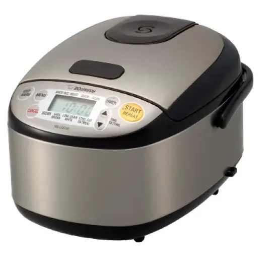 Micom 3 Cup Rice Cooker & Warmer: Zojirushi, 8 Settings, Automatic Keep Warm, Nonstick, Timer, Light Silver, 450W image {10}