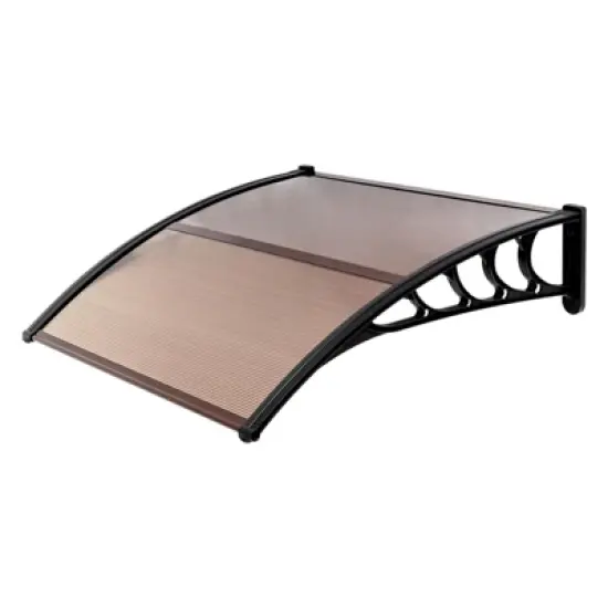 Karl Home | Winado 39.8 in. W x 9.8 in. D Brown Cover Retractable Window Awning image {7}