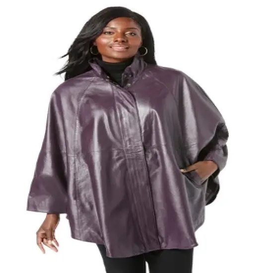 Jessica London Women&rsquo;s Plus Size Leather Duster image {3}