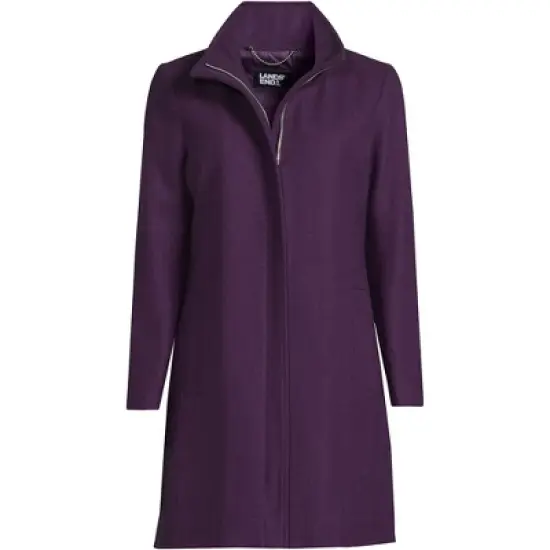 Lands' End Women's Insulated Wool Coat image {5}