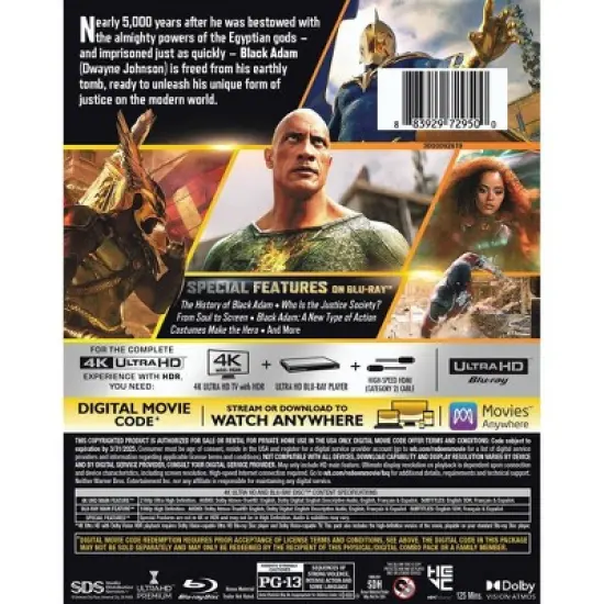 Black Adam (4K/UHD + Blu-ray + Digital) image {3}