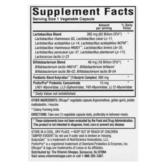 ProBioCare Men's Once Daily, Prebiotic, Probiotic, Postbiotic, 100 Billion, 30 Vegetable Capsules image {1}