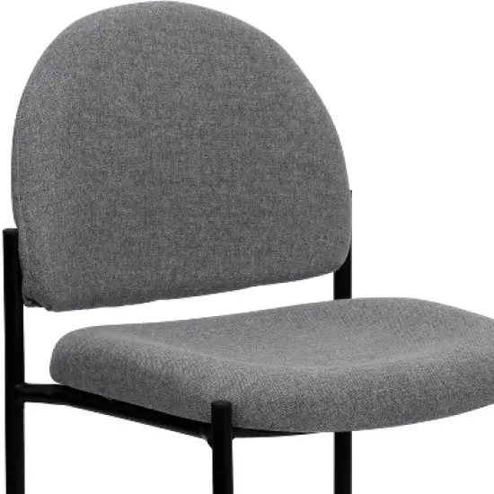 Emma and Oliver Comfort Stackable Steel Side Reception Chair image {5}