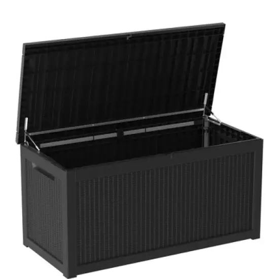 FURNIinspire Deck Boxes Outdoor Storage Box, Outdoor Deck Storage Box, Lockable Patio And Garden Furniture Container, Weather-Resistant Deck Box image {5}