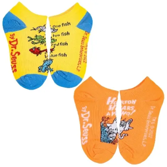 Dr. Seuss Book Titles and Characters Kids Week Of Socks Box Set 7 Pairs Multicoloured image {5}