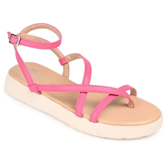 Journee Collection Womens Jeselia Tru Comfort Foam Ankle Strap Flat Sandals image {11}