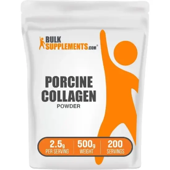 BulkSupplements Hydrolyzed Collagen (Porcine) Powder image {6}