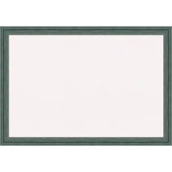 Amanti Art 39"x27" Upcycled Wood Frame White Cork Board Teal/Gray : Wall Mounted, Bulletin Board image {10}