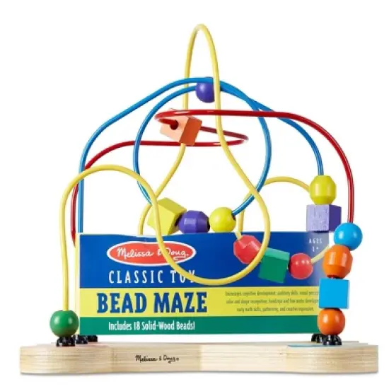 Melissa & Doug Classic Bead Maze - Wooden Educational Toy image {2}