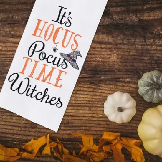 C&F Home Hocus Pocus Time Cotton Embroidered Flour Sack Halloween Kitchen Towel image {2}