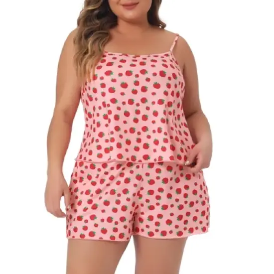 Women's Plus Size Cute Pattern with Pockets Short Pajamas Sets - Agnes Orinda image {6}