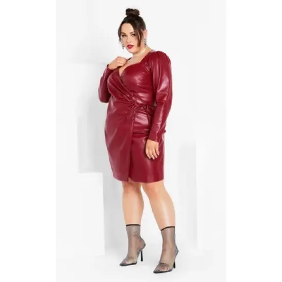Women's Plus Size Cindy Dress - red | CITY CHIC image {2}