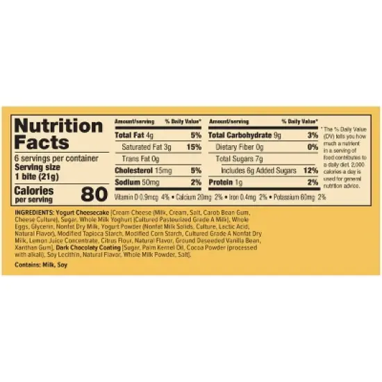 noosa Vanilla Cheesecake Bites - 4.4oz/6ct image {2}