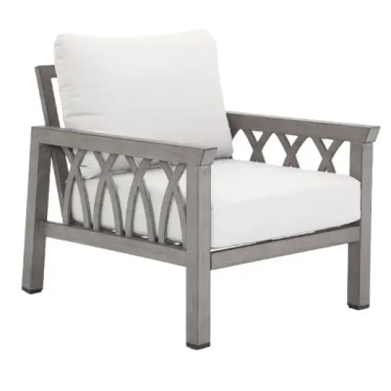 Anybear Aluminum 28.96x33.69x28.76in Single Armchair Gray image {2}