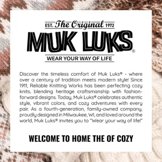 MUK LUKS Women's 3 Pack Boot Socks image {3}