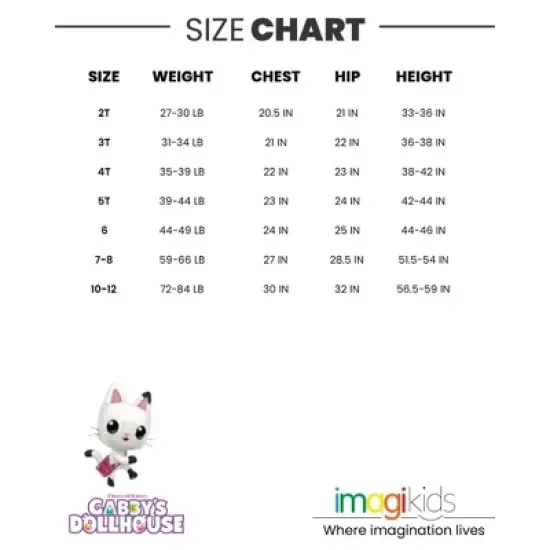 Dreamworks Gabby's Dollhouse Pandy Paws Kitty Fairy Girls 2 Pack Dresses Toddler to Big Kid image {6}