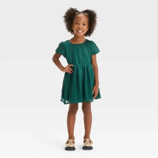 Toddler Girls' Casual Dress - Cat & Jack&trade; Green image {3}