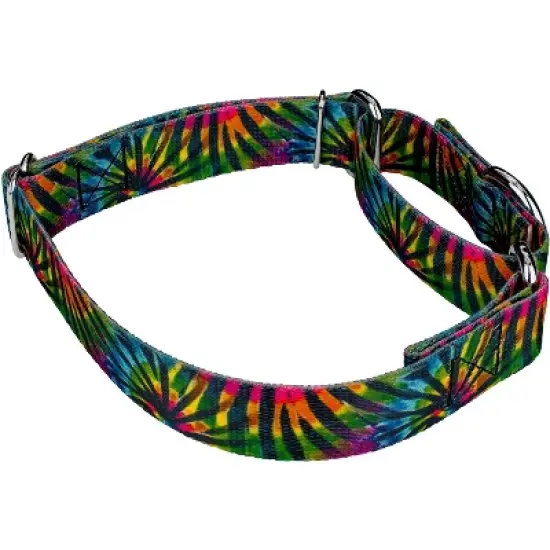 Country Brook Petz Tie Dye Stripes Martingale Dog Collar image {2}
