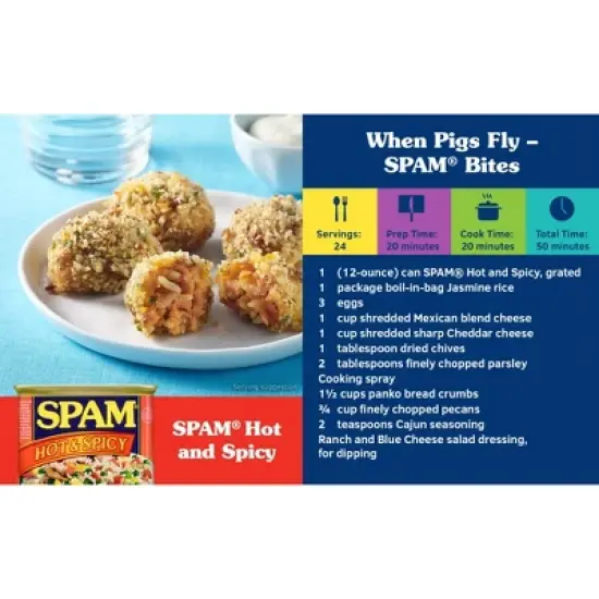SPAM Hot & Spicy Lunch Meat - 12oz image {9}