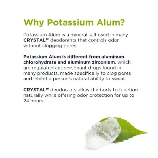 Crystal Mineral Deodorant Roll-On Chamomile & Green Tea 2.25 Oz image {5}