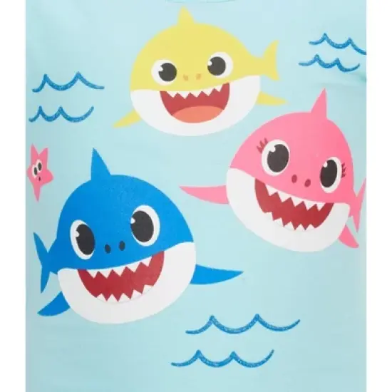 Pinkfong Baby Shark Girls Tank Top and Shorts Toddler  image {3}