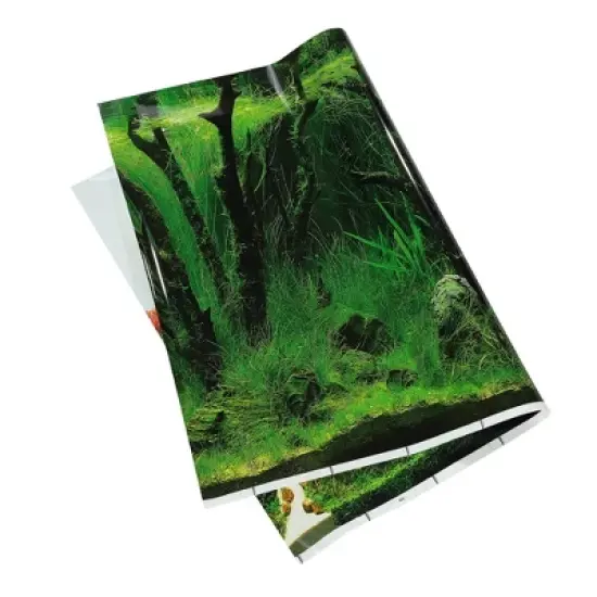 Unique Bargains Double-sided Aquarium Fish Tank Background Poster 1 Pc image {2}