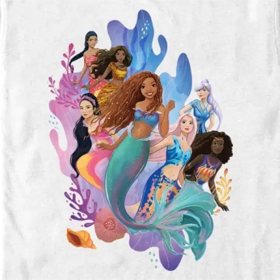 Men's The Little Mermaid Group of Mermaids T-Shirt image {1}