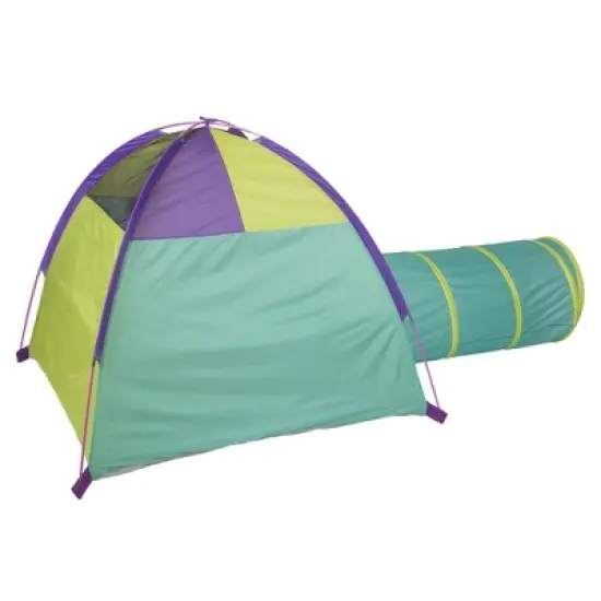 Pacific Play Tents Kids Neon Hide-Me Tent & Tunnel Combo image {12}