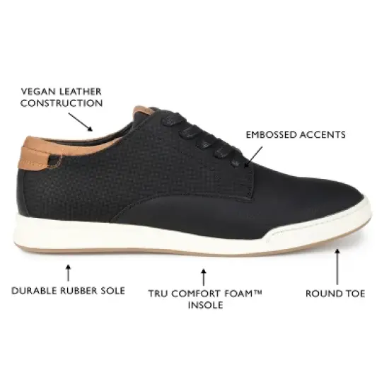 Vance Co. Mens Medium and Wide Width Aydon Tru Comfort Foam Lace-up Casual Sneaker image {7}