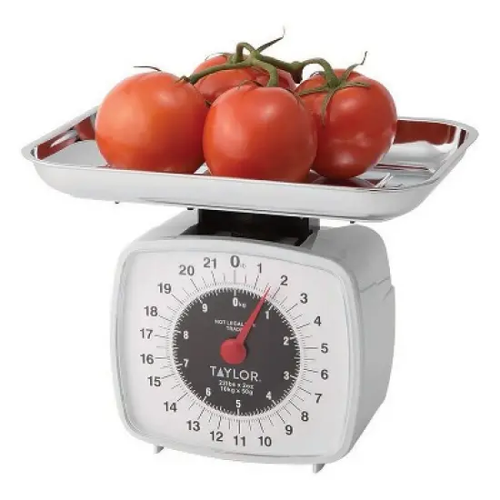Taylor&reg; Precision Products Kitchen & Food Scale, 22 lbs in White image {3}