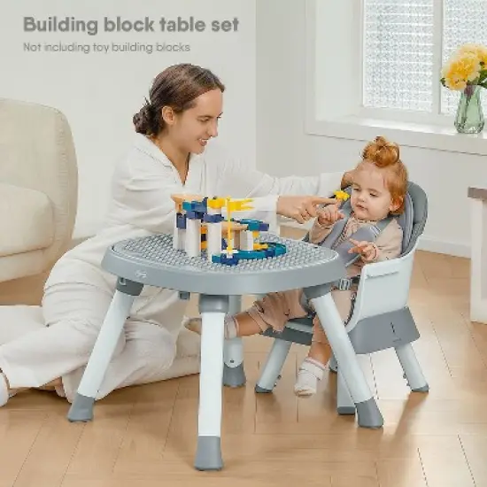 BabyBond Baby High Chair, 15 in 1 Convertible Highchair with Tray and Activity Center, Suitable for Babies and Toddlers image {3}